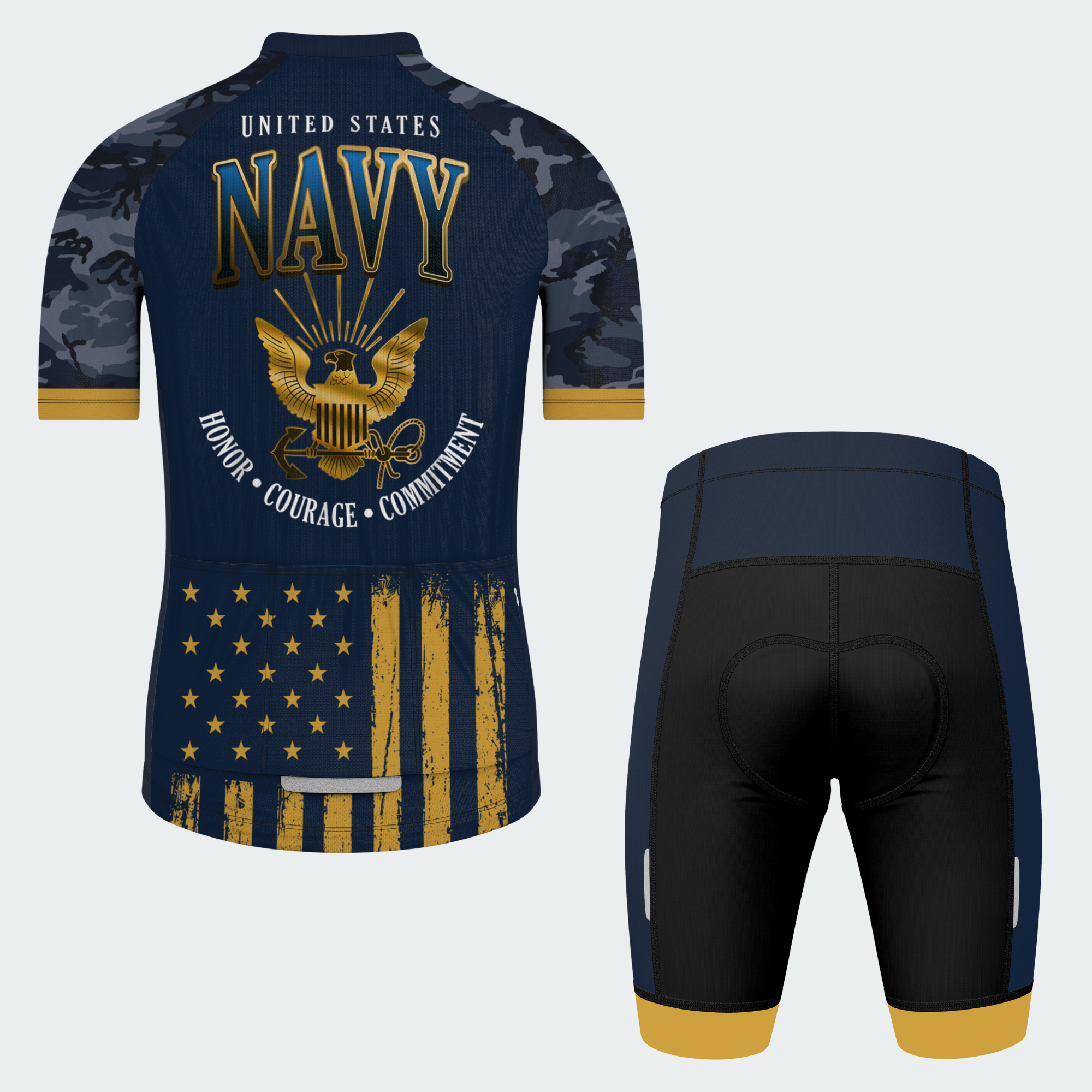 Men’s U.S. Navy Veteran Pride Cycling Jersey & Kit