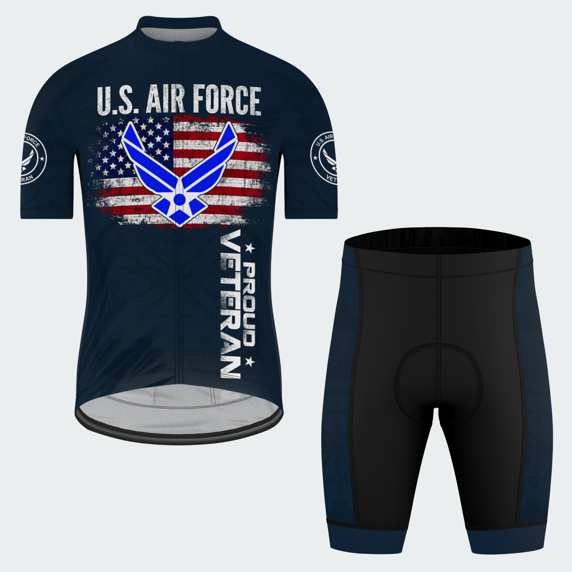 Men’s U.S. Air Force Proud Veteran Cycling Jersey & Kit