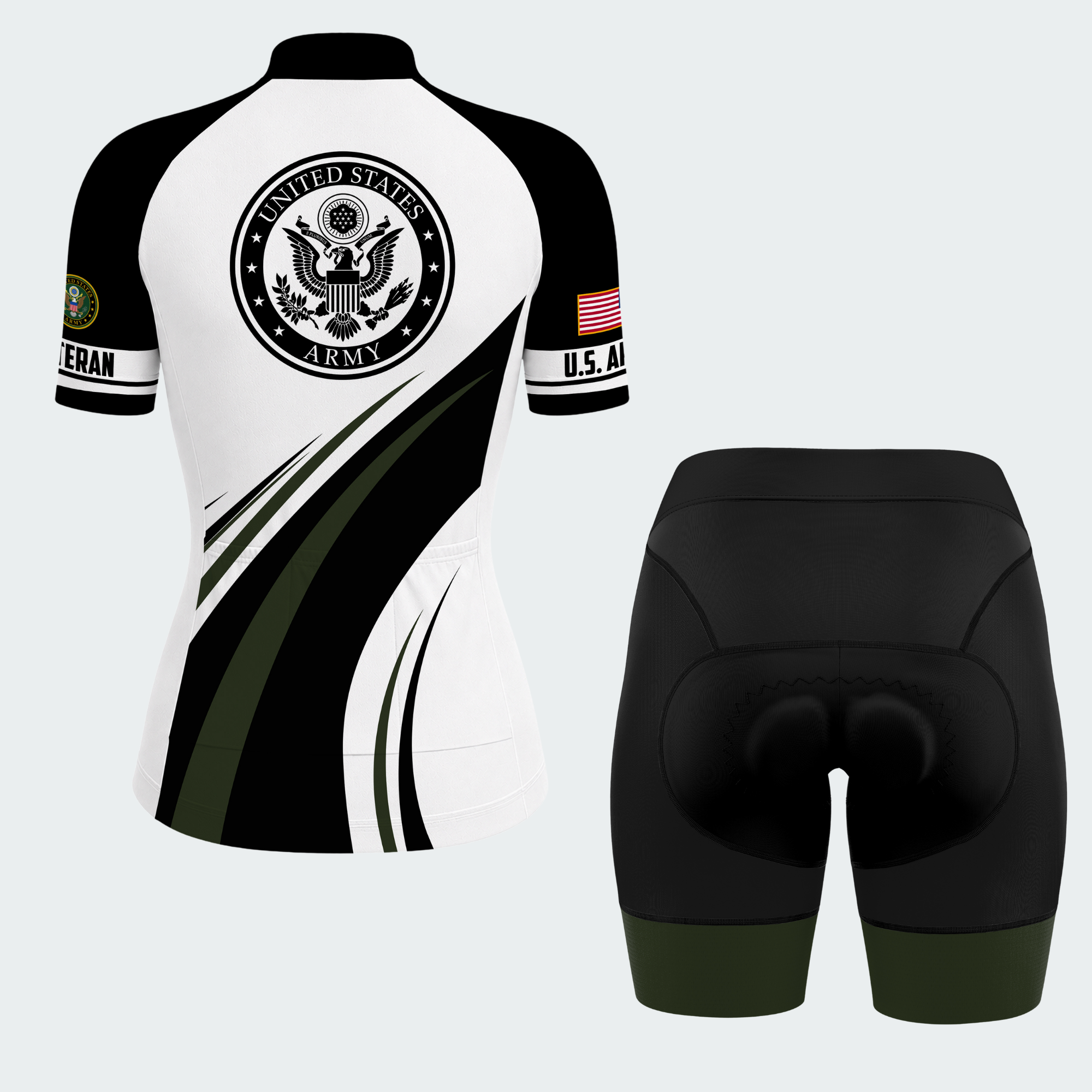 Women’s Personalized USA Veteran Pride Cycling Jersey & Kit