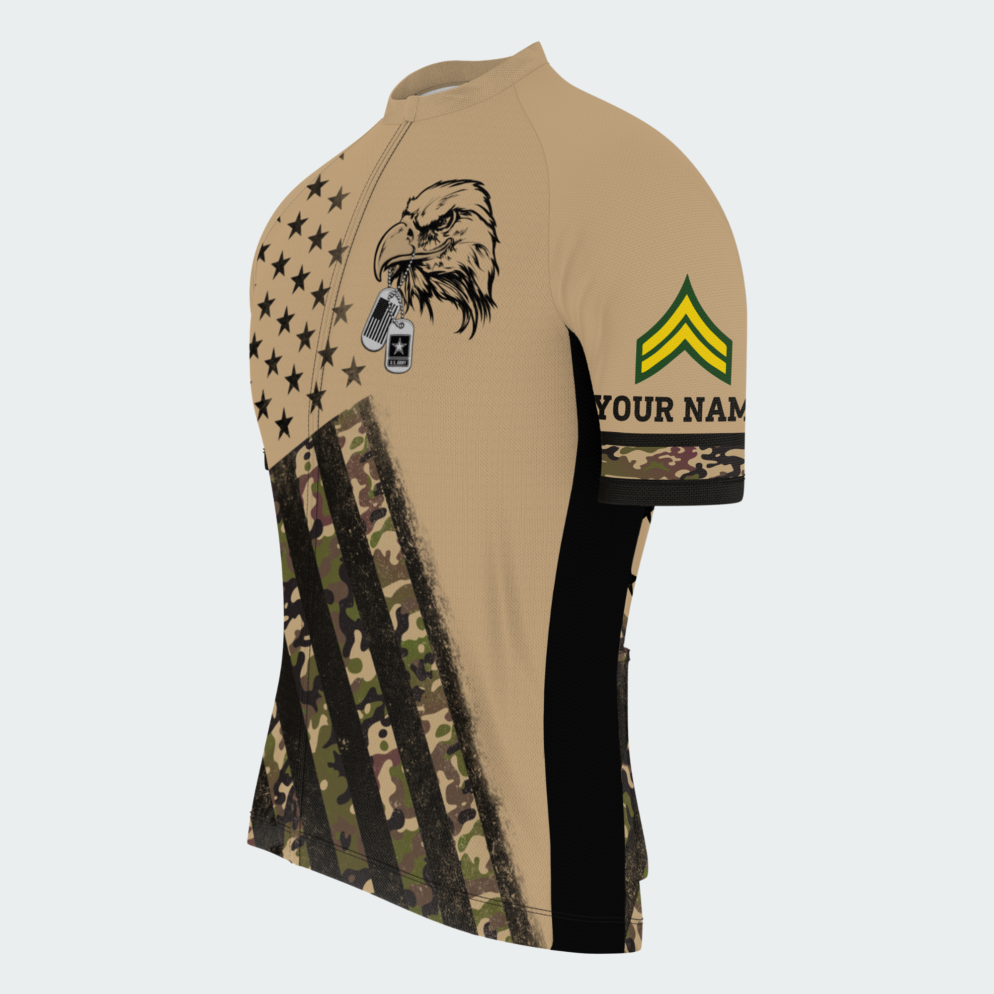 Men’s Personalized Army Veteran Pride Cycling Jersey & Kit