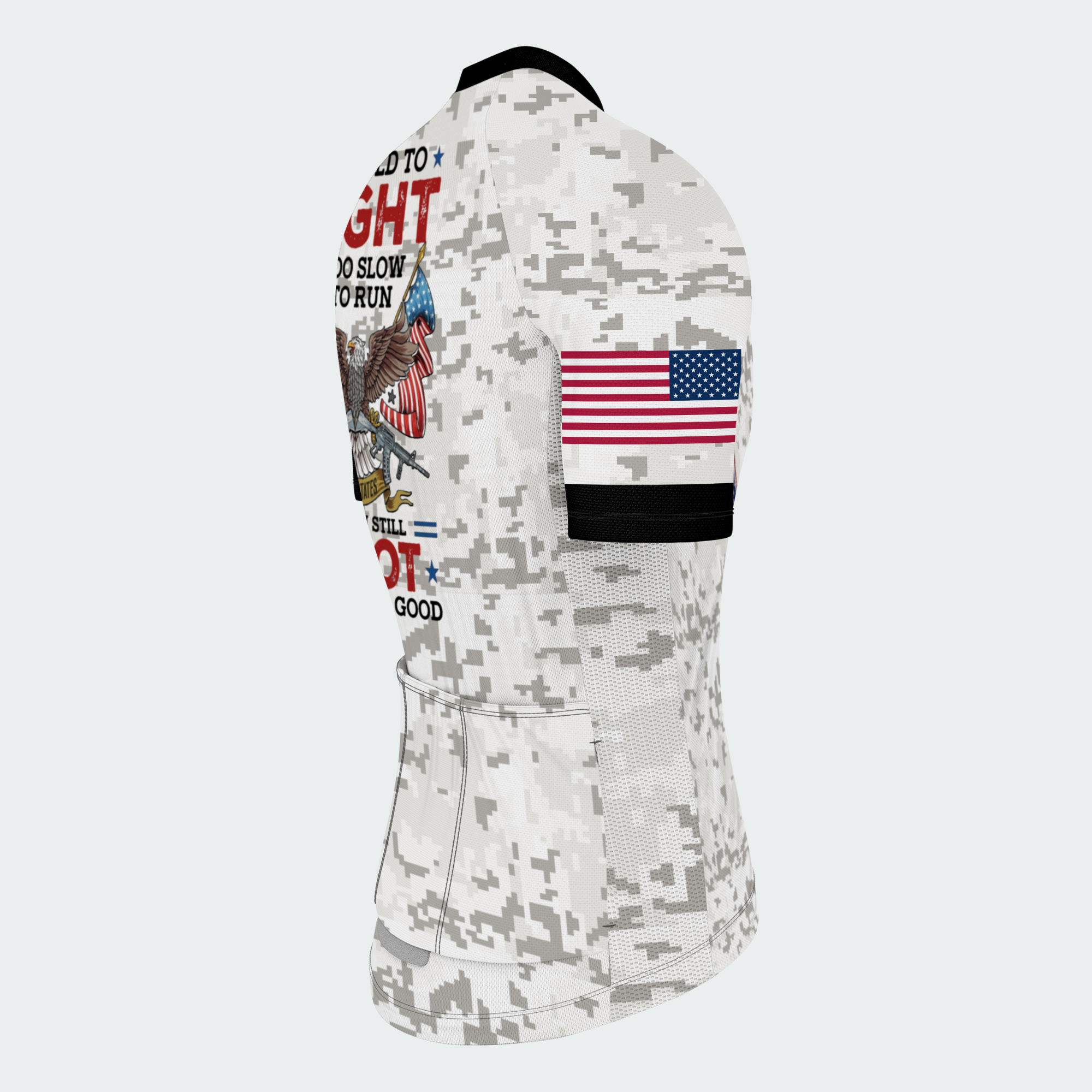 Men’s Personalized Too Old To Fight Army Veteran Cycling Jersey & Kit