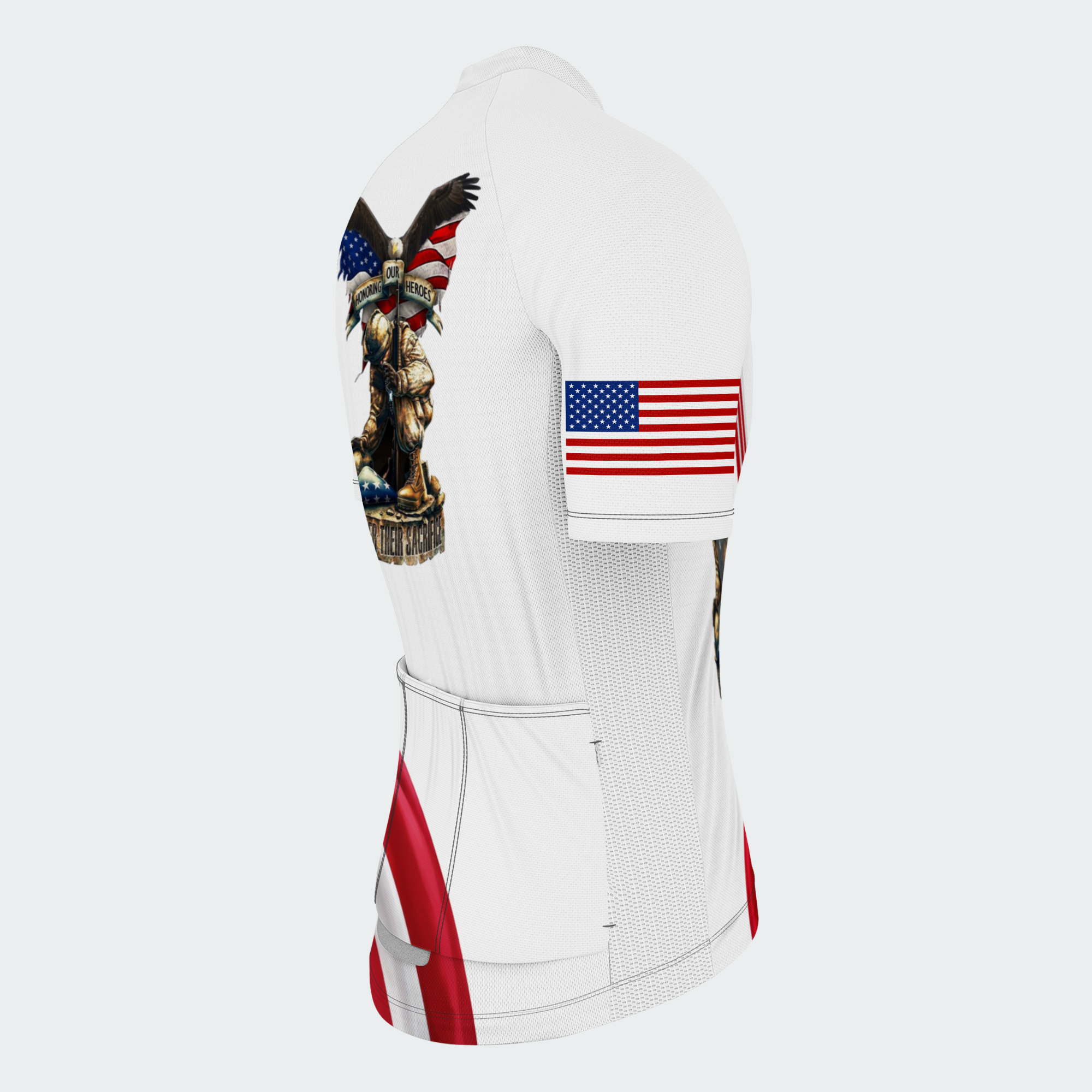 Men’s Honor & Sacrifice American Heroes Regular Fit Cycling Jersey