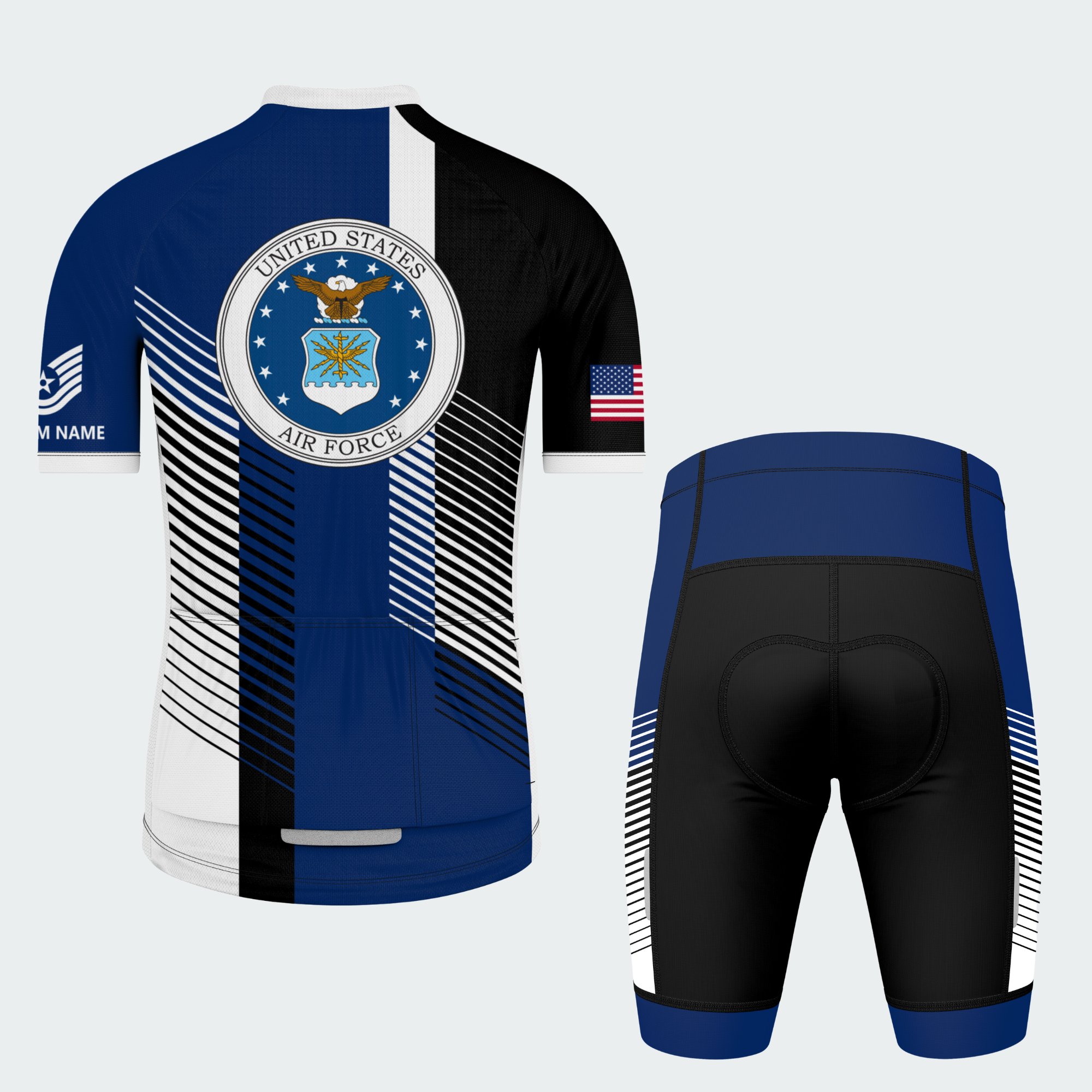 Men’s Personalized U.S. Air Force Pride Cycling Jersey & Kit