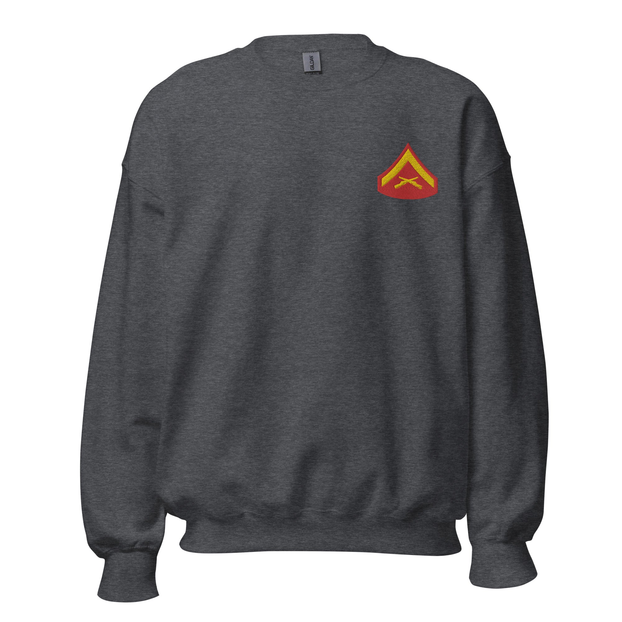 Custom MARlNE Ranks, Insignia Embroidered Unisex Sweatshirt
