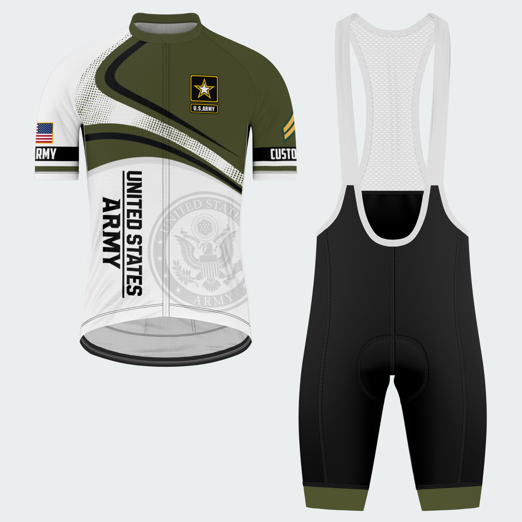Men’s Personalized U.S. Army Regular Fit Cycling Jersey & Kit