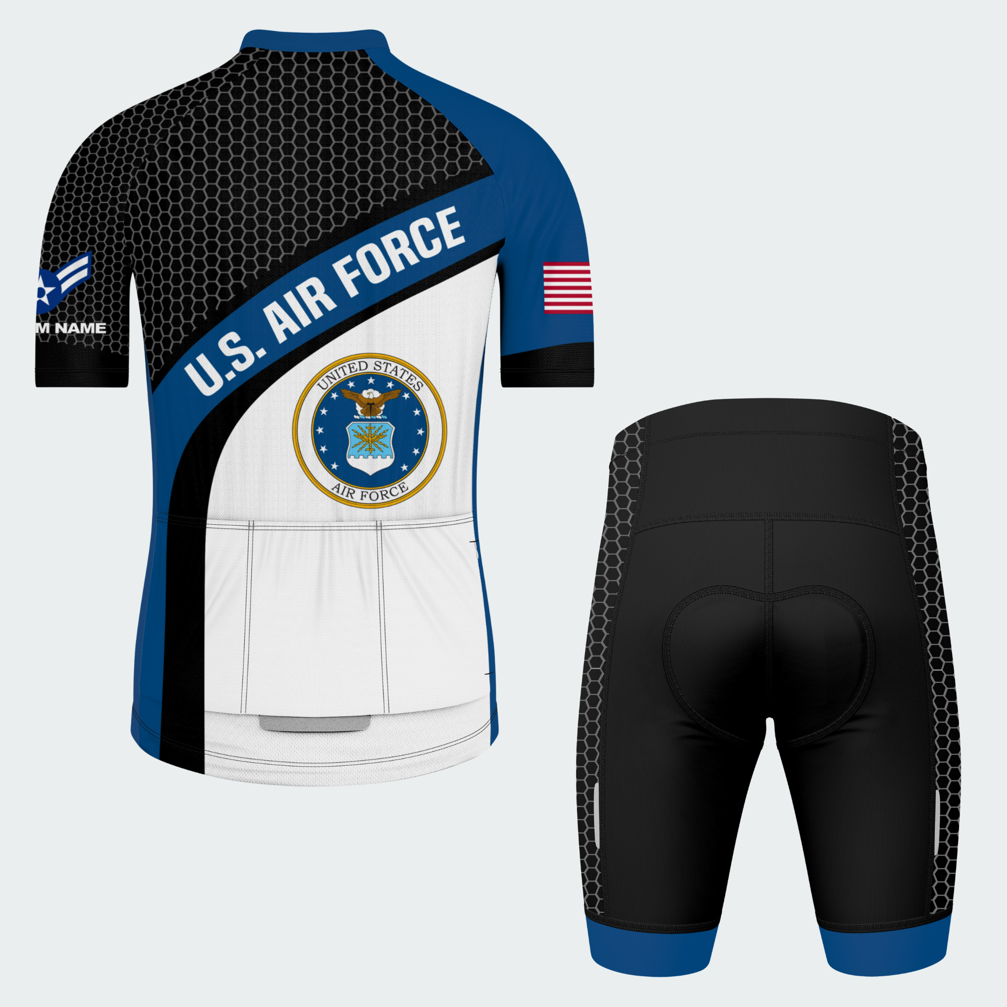 Men’s Personalized U.S. Air Force Regular Fit Cycling Jersey & Kit