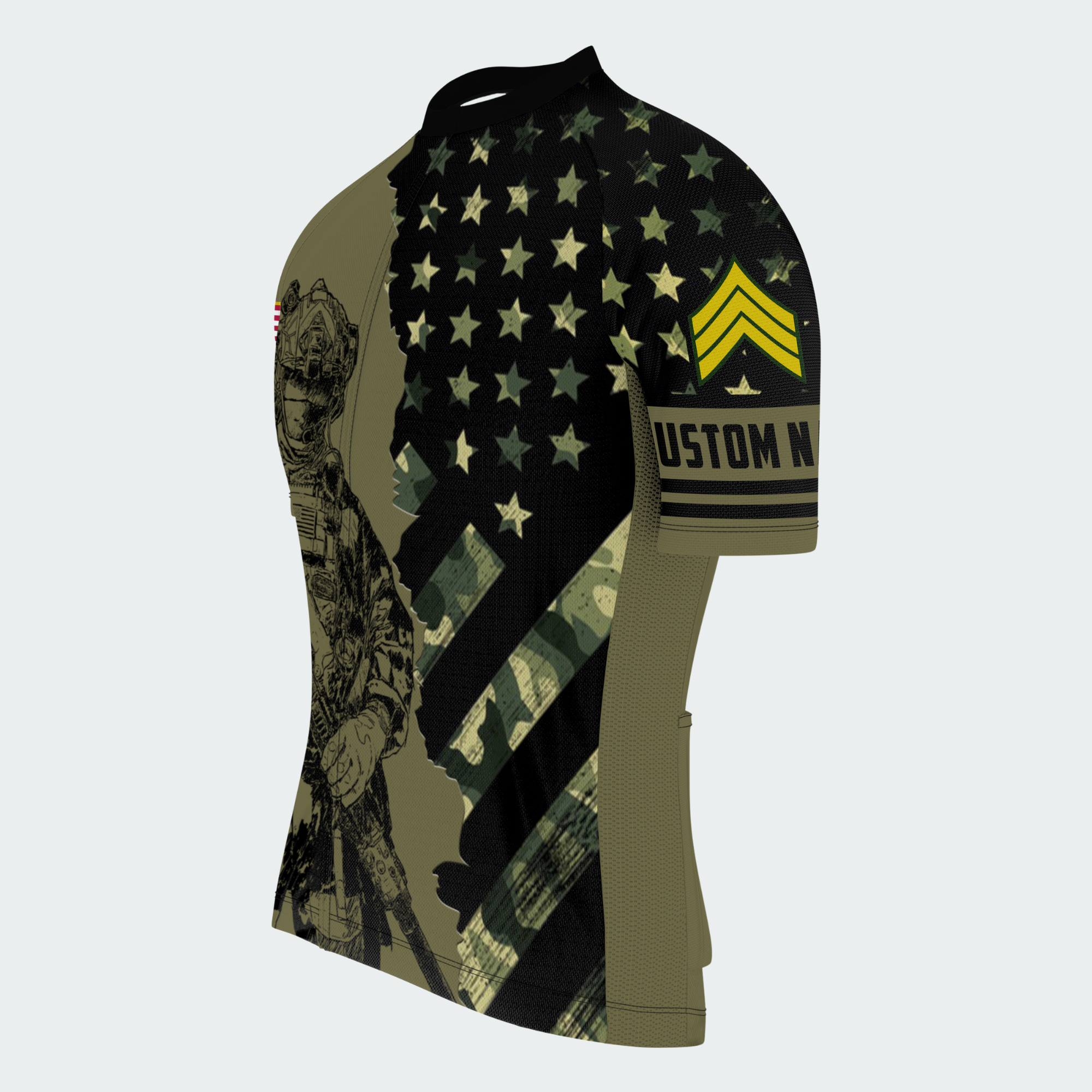 Men’s Personalized I Walked The Walk Army Veteran Cycling Jersey & Kit