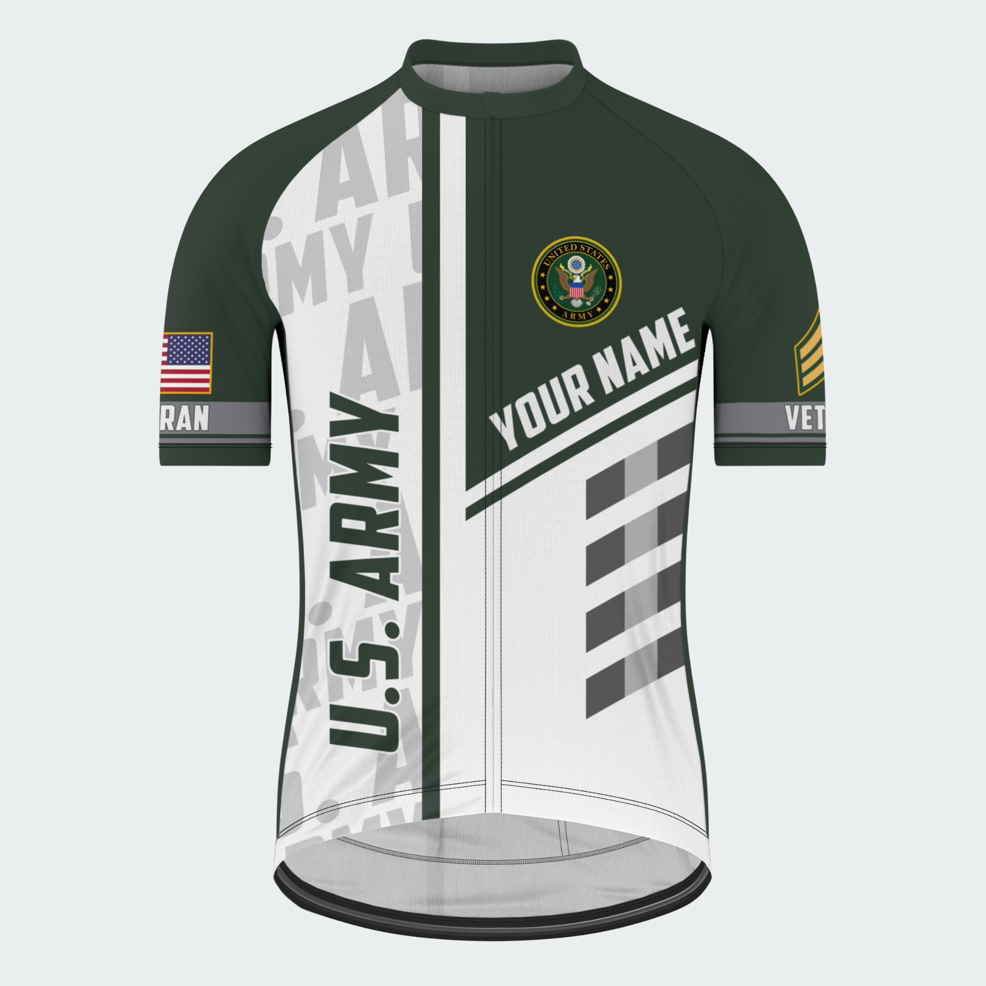 Men’s Personalized U.S. Army Veteran Cycling Jersey & Kit