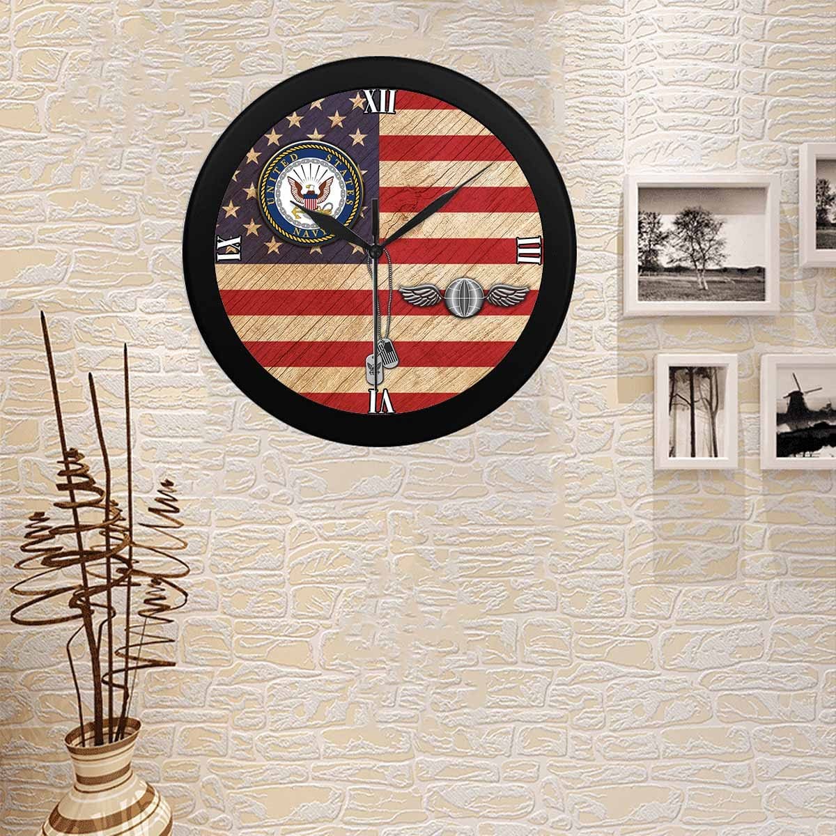 US Navy Aviation Electricians Mate Navy AE Wall Clock-WallClocks-Navy-Rate-Veterans Nation