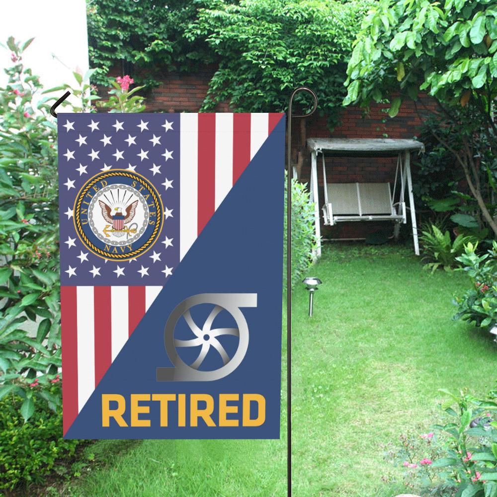 US Navy Gas Turbine Systems Technician Navy GS Retired House Flag 28 inches x 40 inches Twin-Side Printing-HouseFlag-Navy-Rate-Veterans Nation