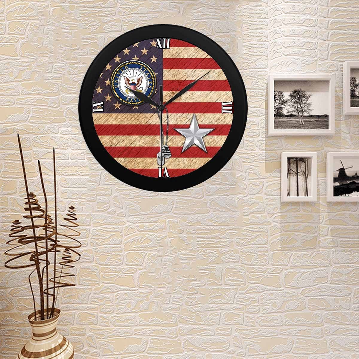 US Navy O-7 Rear Admiral Lower Half O7 RDML Flag Officer Wall Clock-WallClocks-Navy-Officer-Veterans Nation
