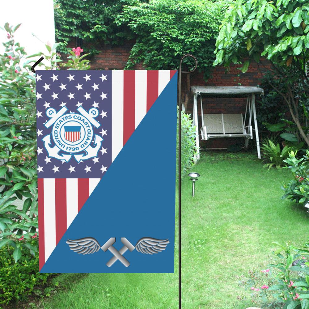 US Coast Guard Aviation Metalsmith AM Garden Flag/Yard Flag 12 inches x 18 inches-GDFlag-USCG-Rate-Veterans Nation