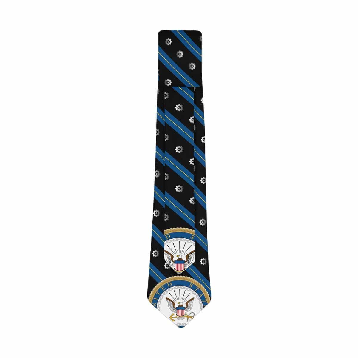 US Navy Engineman Navy EN Classic Necktie (Two Sides)-Necktie-Navvy-Rate-Veterans Nation