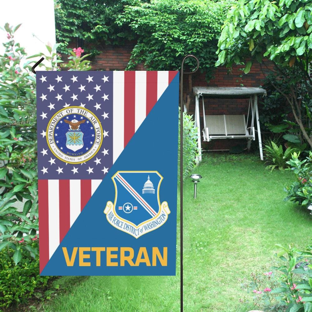 US Air Force District of Washington Veteran House Flag 28 inches x 40 inches Twin-Side Printing-HouseFlag-USAF-Shield-Veterans Nation