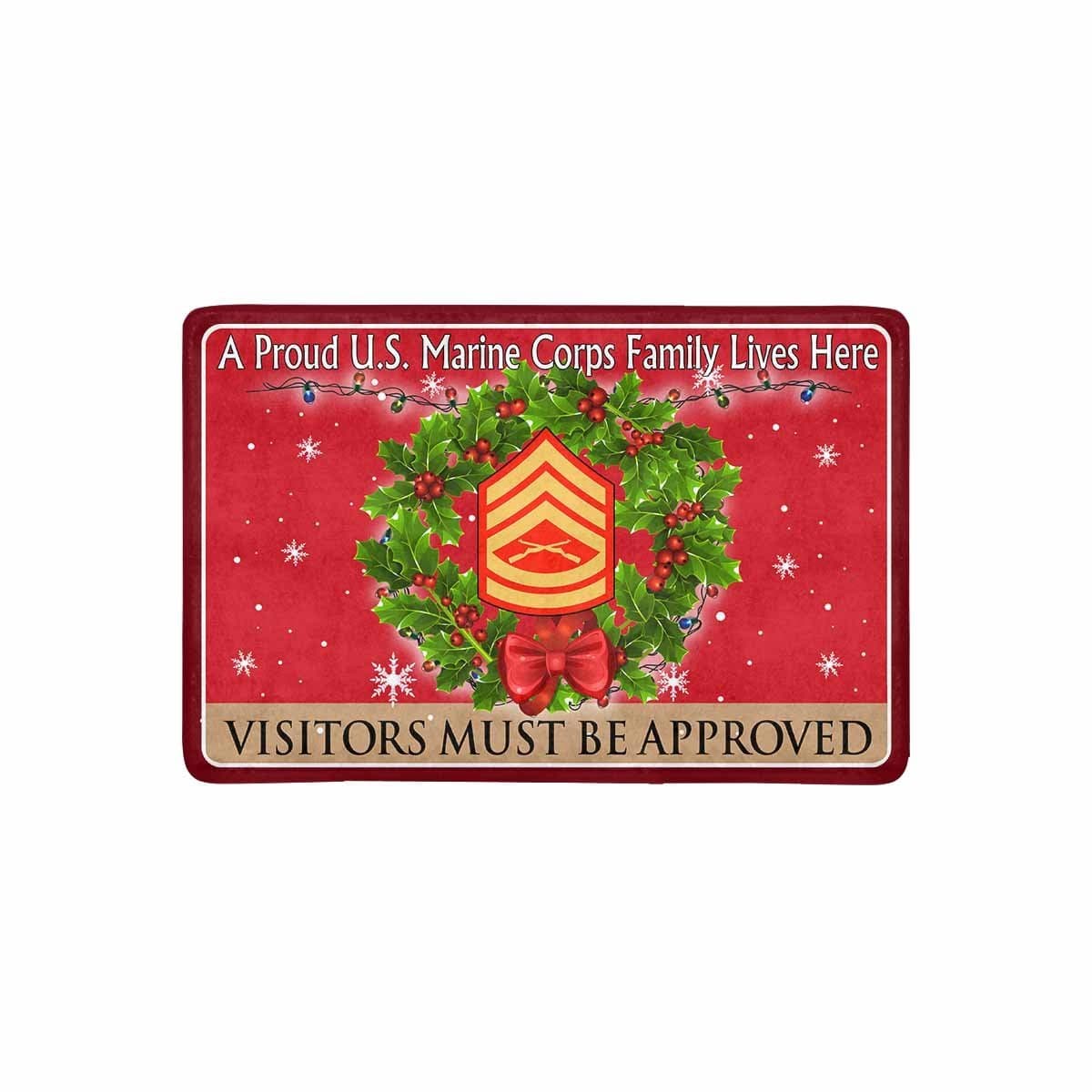 USMC E-7 Gunnery Sergeant E7 GySgt USMC Staff Noncommissioned Officer Ranks - Visitors must be approved-Doormat-USMC-Ranks-Veterans Nation