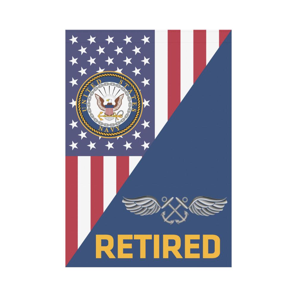 US Navy Aviation Boatswain's Mate Navy AB Retired House Flag 28 inches x 40 inches Twin-Side Printing-HouseFlag-Navy-Rate-Veterans Nation