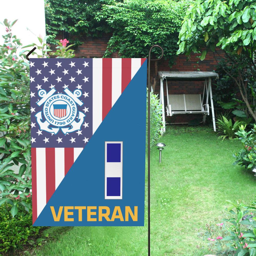 US Coast Guard W-3 Chief Warrant Officer 3 W3 CWO-3 Veteran Garden Flag/Yard Flag 12 inches x 18 inches-GDFlag-USCG-Officer-Veterans Nation