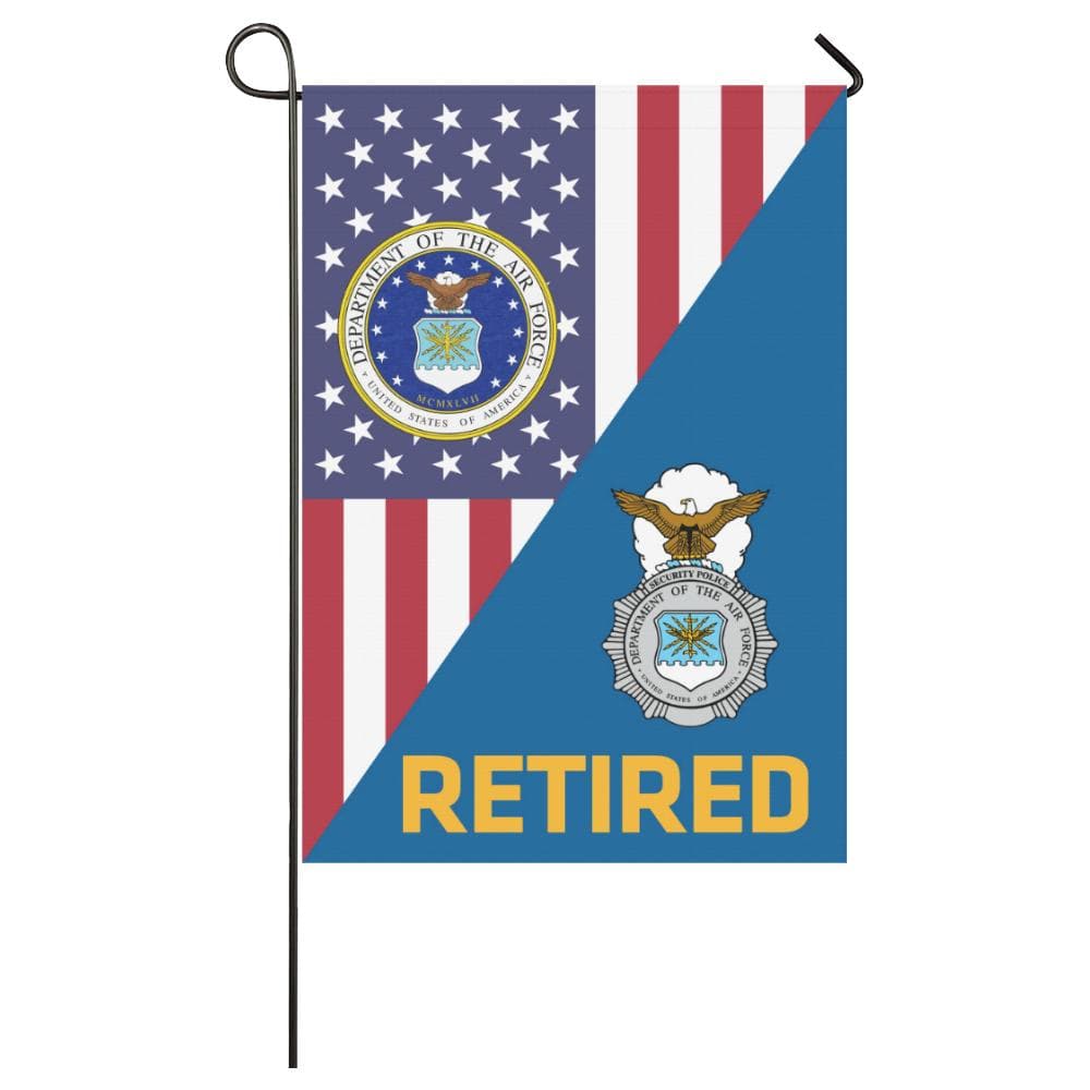 US Air Force Security Police Retired House Flag 28 inches x 40 inches Twin-Side Printing-HouseFlag-USAF-Shield-Veterans Nation