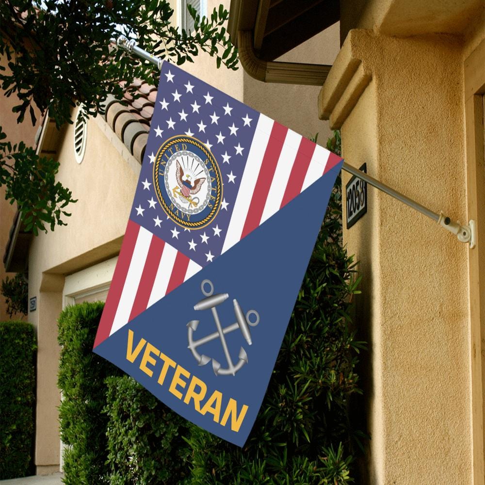 US Navy Boatswain's Mate Navy BM Veteran House Flag 28 inches x 40 inches Twin-Side Printing-HouseFlag-Navy-Rate-Veterans Nation
