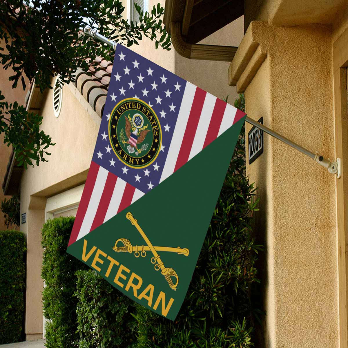 US Army Cavalry Veteran House Flag 28 Inch x 40 Inch Twin-Side Printing-HouseFlag-Army-Branch-Veterans Nation
