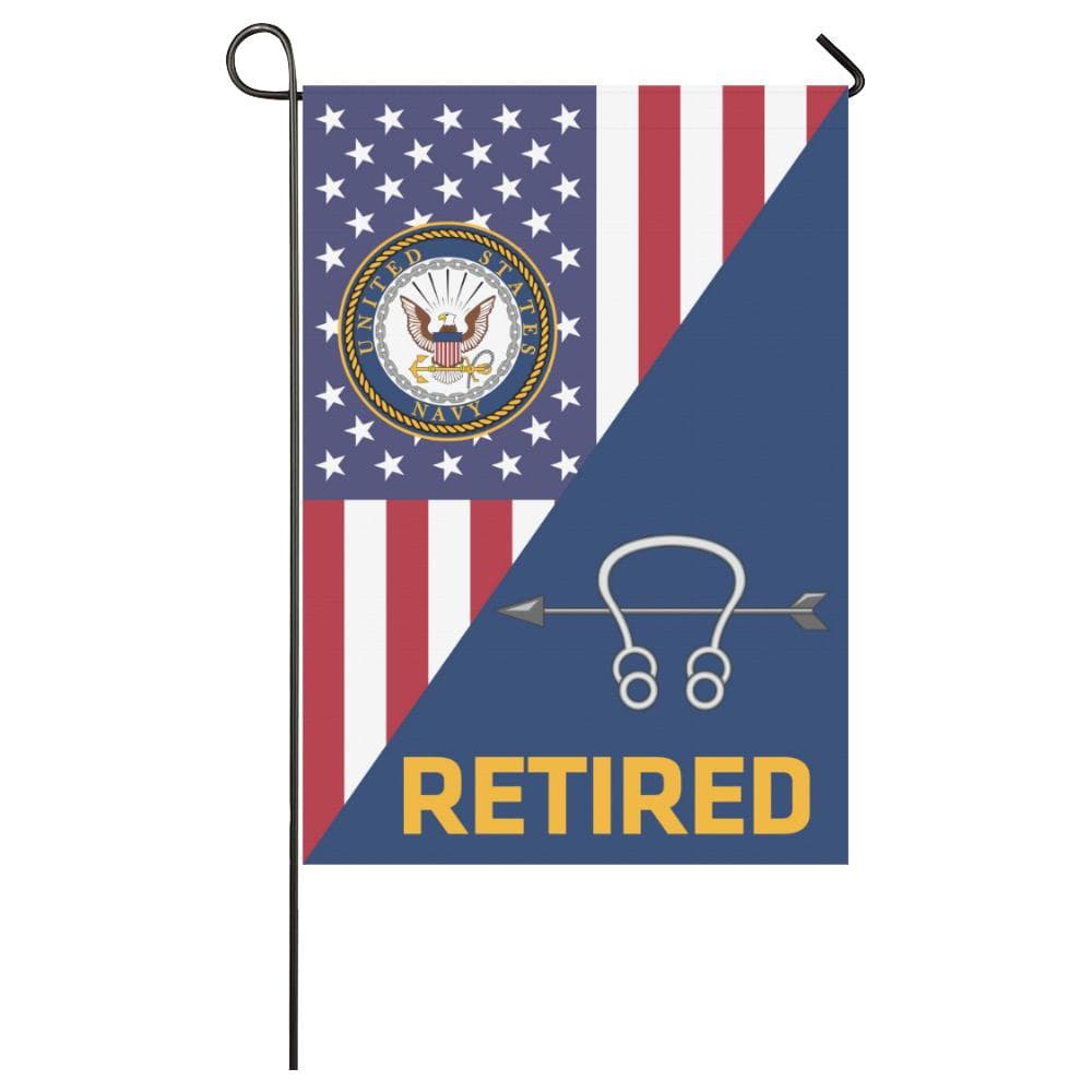 US Navy Sonar Technician Navy ST Retired House Flag 28 inches x 40 inches Twin-Side Printing-HouseFlag-Navy-Rate-Veterans Nation