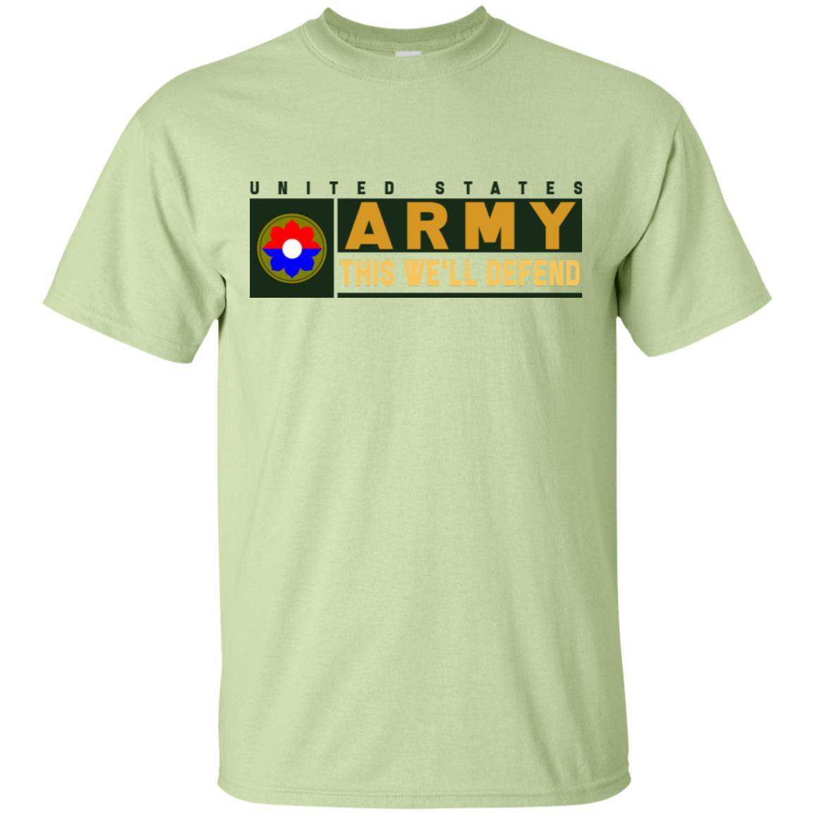 US Army 9th Infantry Division- This We'll Defend T-Shirt On Front For Men-TShirt-Army-Veterans Nation