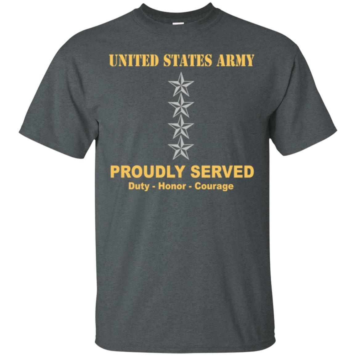 US Army O-10 General O10 GEN General Officer Ranks Men Front Shirt US Army Rank-TShirt-Army-Veterans Nation