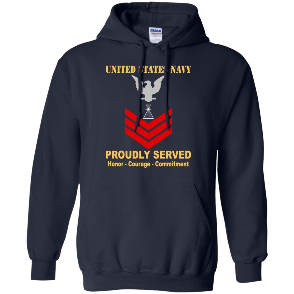 U.S Navy Aviation Photographer's Mate PH E-6 Rating Badges Proudly Served T-Shirt For Men On Front-TShirt-Navy-Veterans Nation