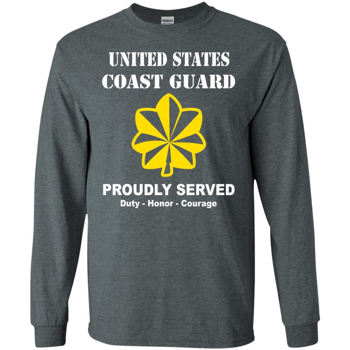 US Coast Guard O-4 Lieutenant Commander O4 LCDR Junior Officer Men Front USCG T Shirt-TShirt-USCG-Veterans Nation