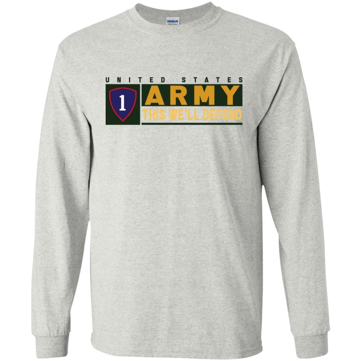 US Army 1ST PERSONNEL COMMAND- This We'll Defend T-Shirt On Front For Men-TShirt-Army-Veterans Nation