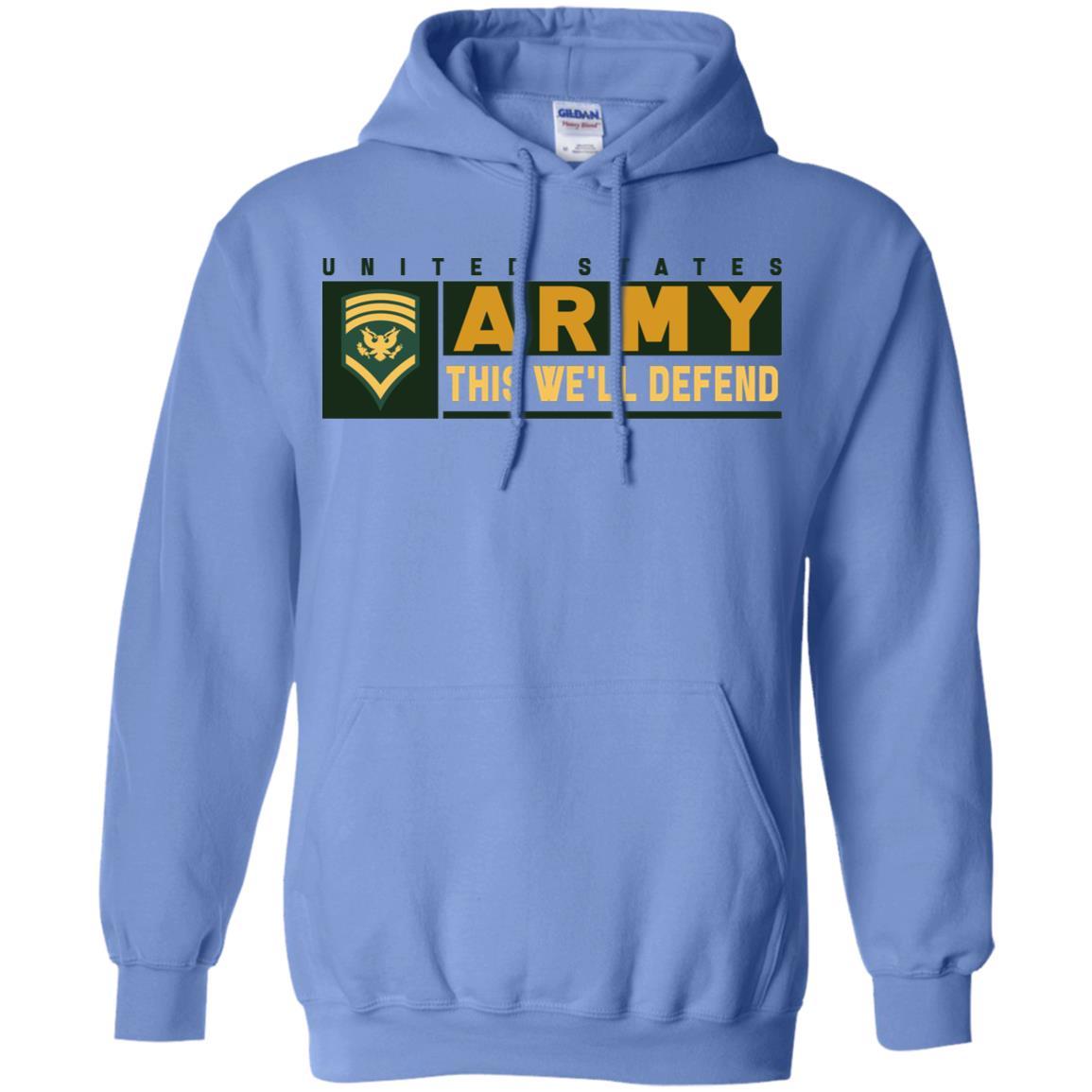 US Army E-8 SPC This We Will Defend T-Shirt On Front For Men-TShirt-Army-Veterans Nation