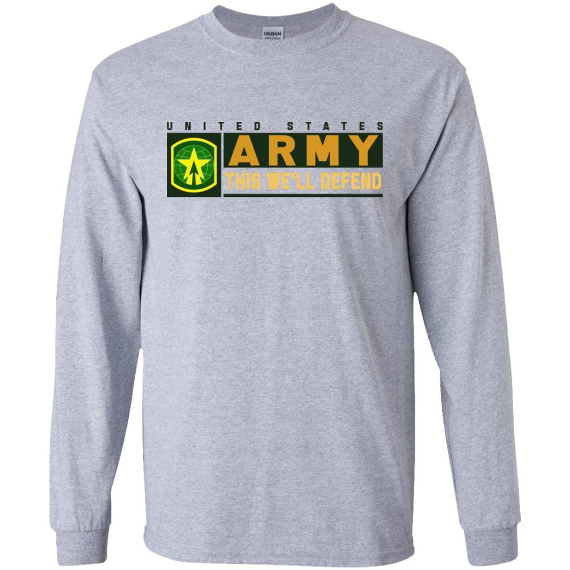 US Army 16TH MILITARY POLICE BRIGADE- This We'll Defend T-Shirt On Front For Men-TShirt-Army-Veterans Nation