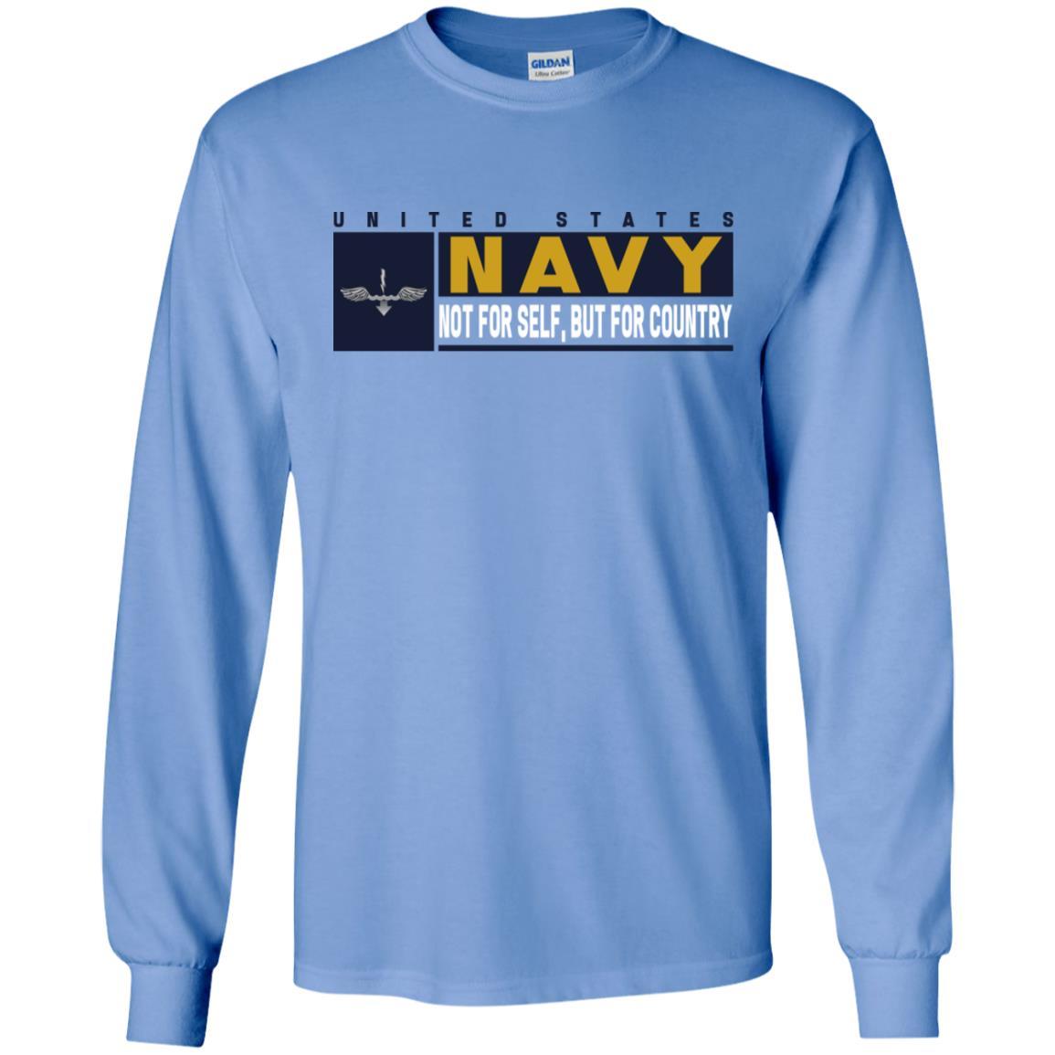 Navy Antisubmarine Warfare Technician Navy AX- Not for self Long Sleeve - Pullover Hoodie-TShirt-Navy-Veterans Nation