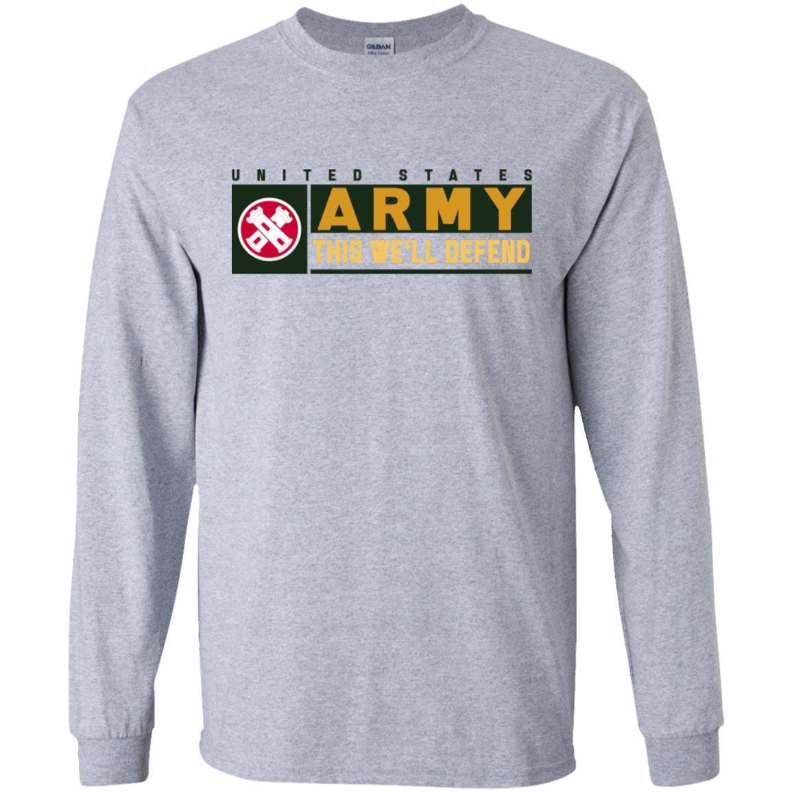 US Army 16TH ENGINEER BRIGADE- This We'll Defend T-Shirt On Front For Men-TShirt-Army-Veterans Nation