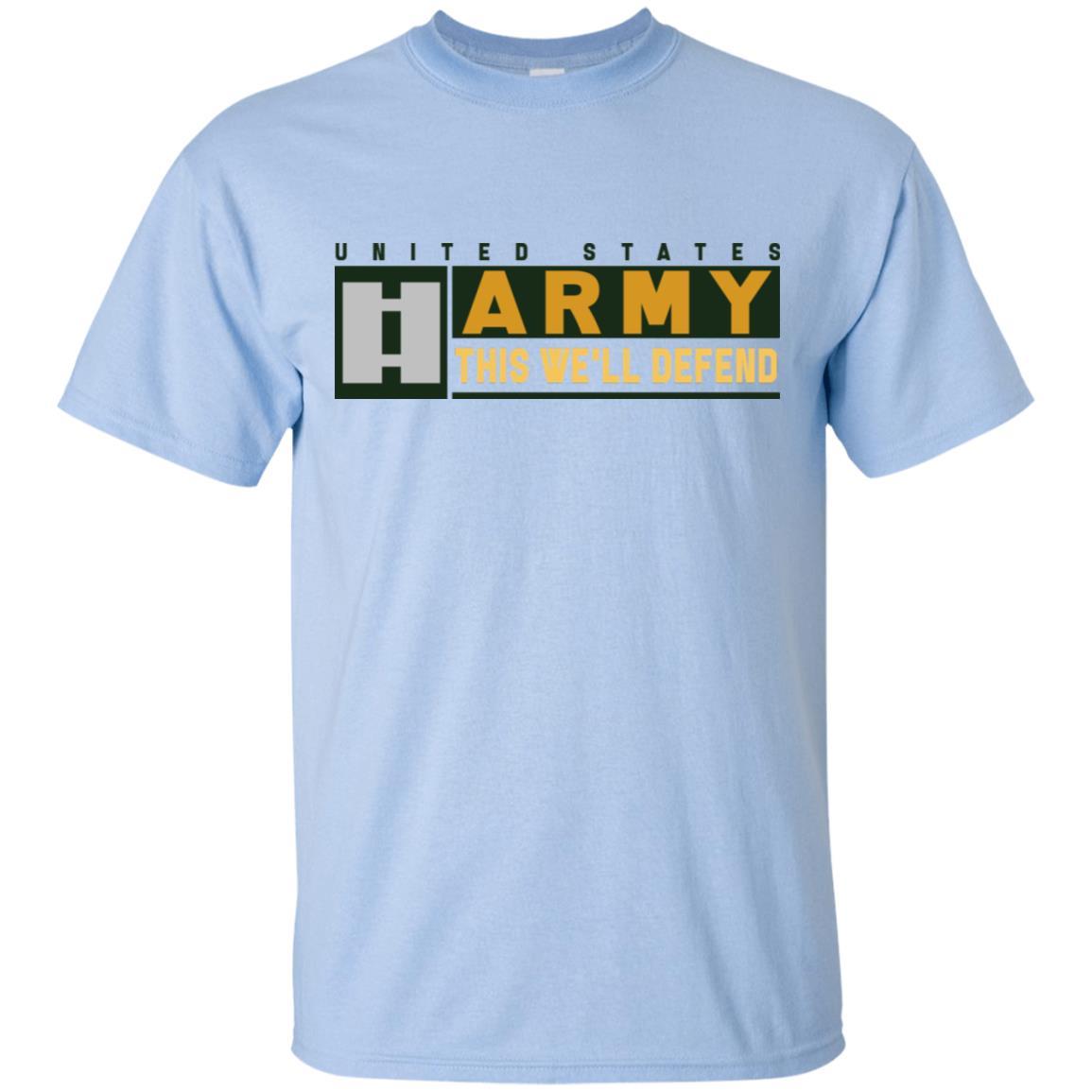 US Army O-3 This We Will Defend T-Shirt On Front For Men-TShirt-Army-Veterans Nation
