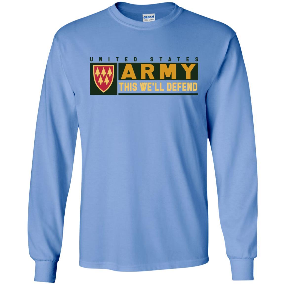 US Army 32ND AIR AND MISSILE DEFENSE COMMAND- This We'll Defend T-Shirt On Front For Men-TShirt-Army-Veterans Nation
