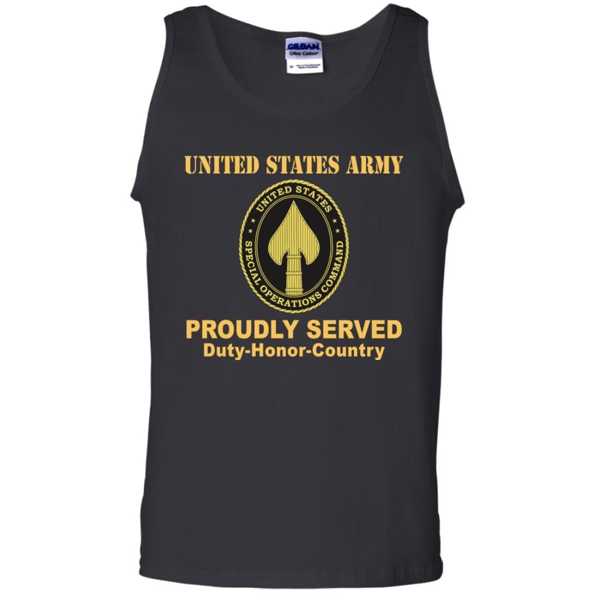 US ARMY USA ELEMENT SPECIAL OPERATIONS COMMAND- Proudly Served T-Shirt On Front For Men-TShirt-Army-Veterans Nation