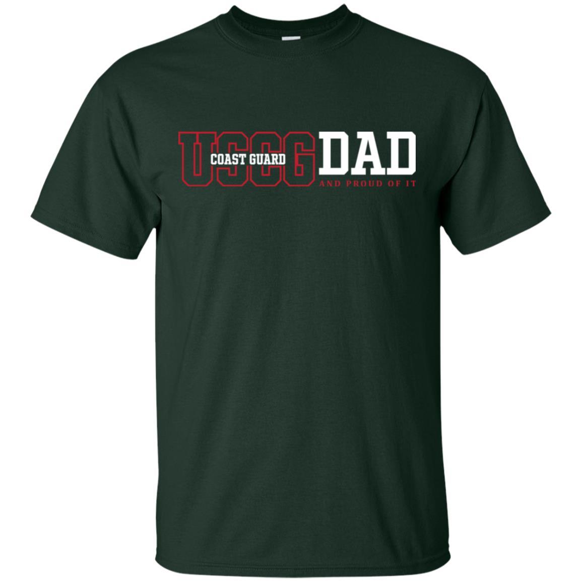 US Coast Guard And Proud Of It T-Shirt On Front-TShirt-USCG-Veterans Nation