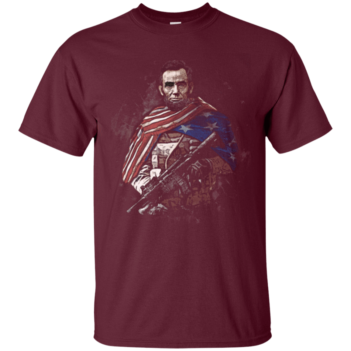 Military T-Shirt "Abraham Lincoln Soldier Presidents"-TShirt-General-Veterans Nation