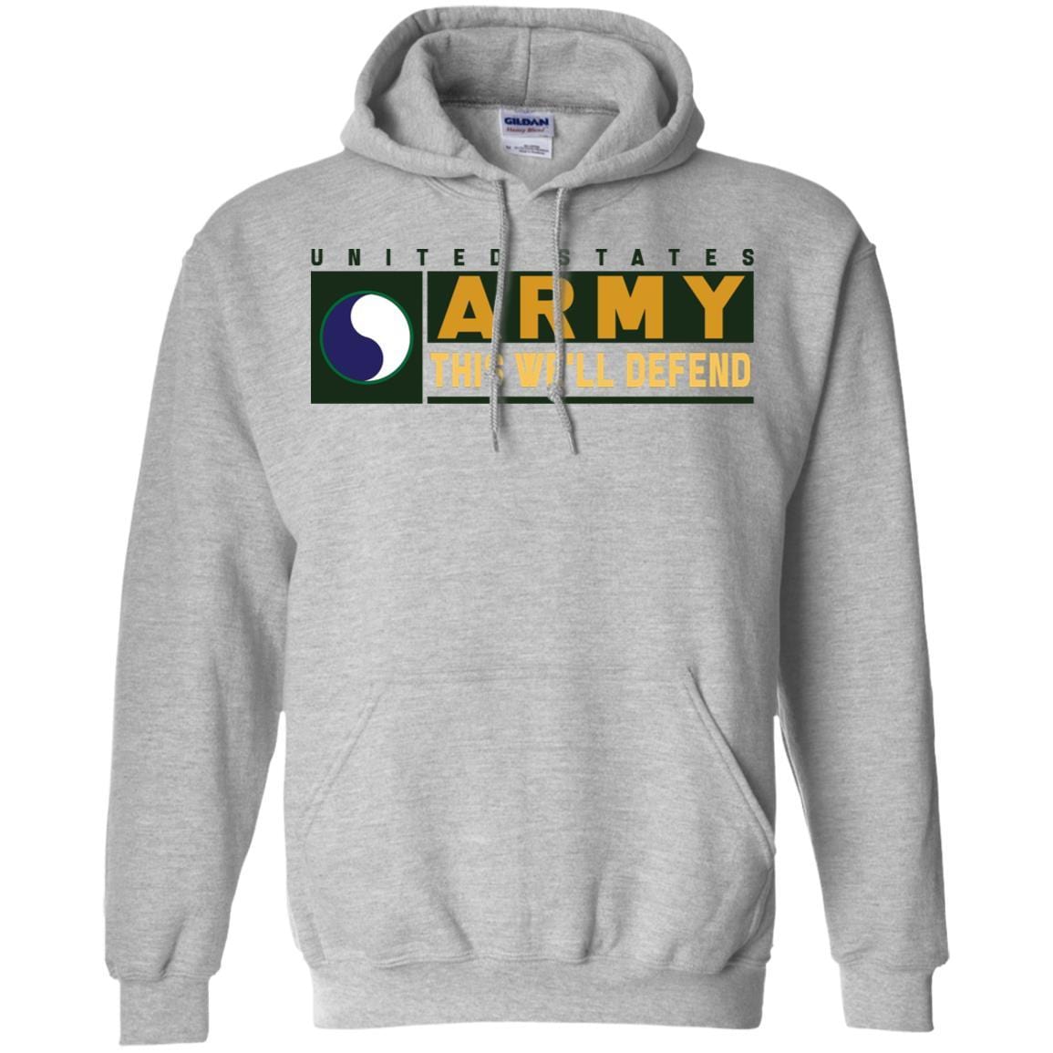 US Army 29TH INFANTRY DIVISION CSIB- This We'll Defend T-Shirt On Front For Men-TShirt-Army-Veterans Nation