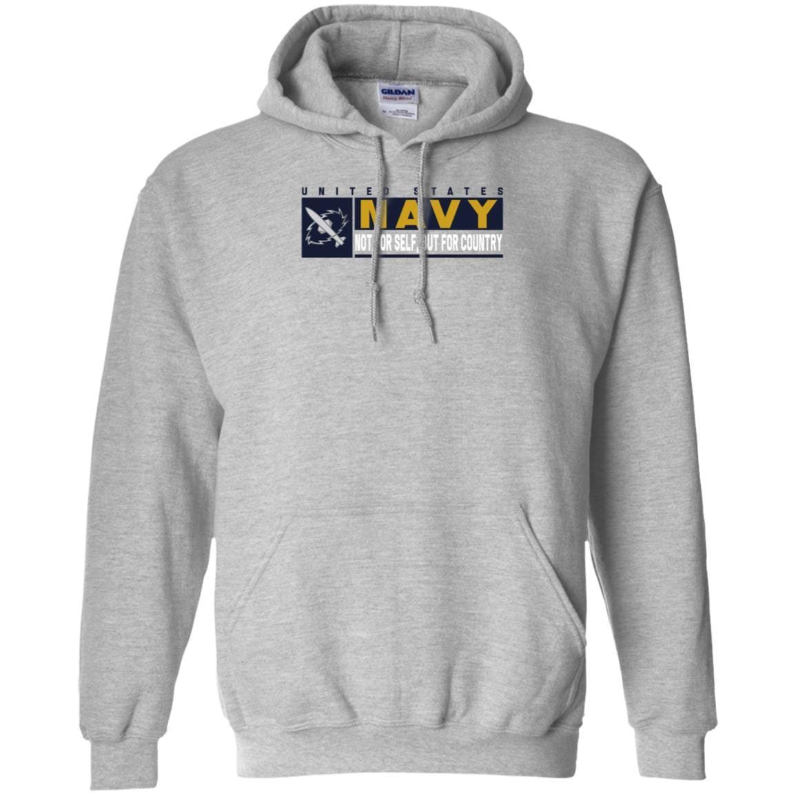 Navy Missile Technician Navy MT- Not for self Long Sleeve - Pullover Hoodie-TShirt-Navy-Veterans Nation