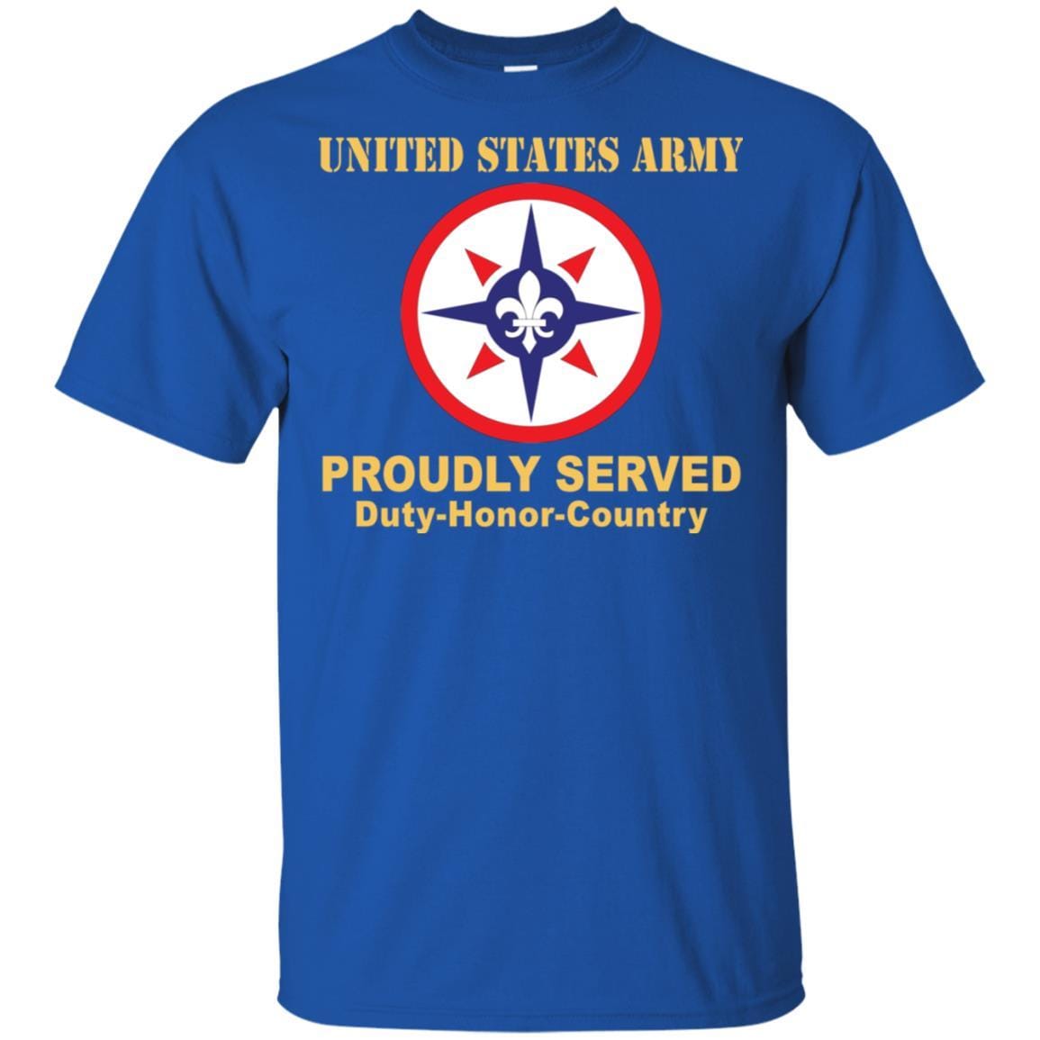 US ARMY 316TH SUSTAINMENT COMMAND- Proudly Served T-Shirt On Front For Men-TShirt-Army-Veterans Nation