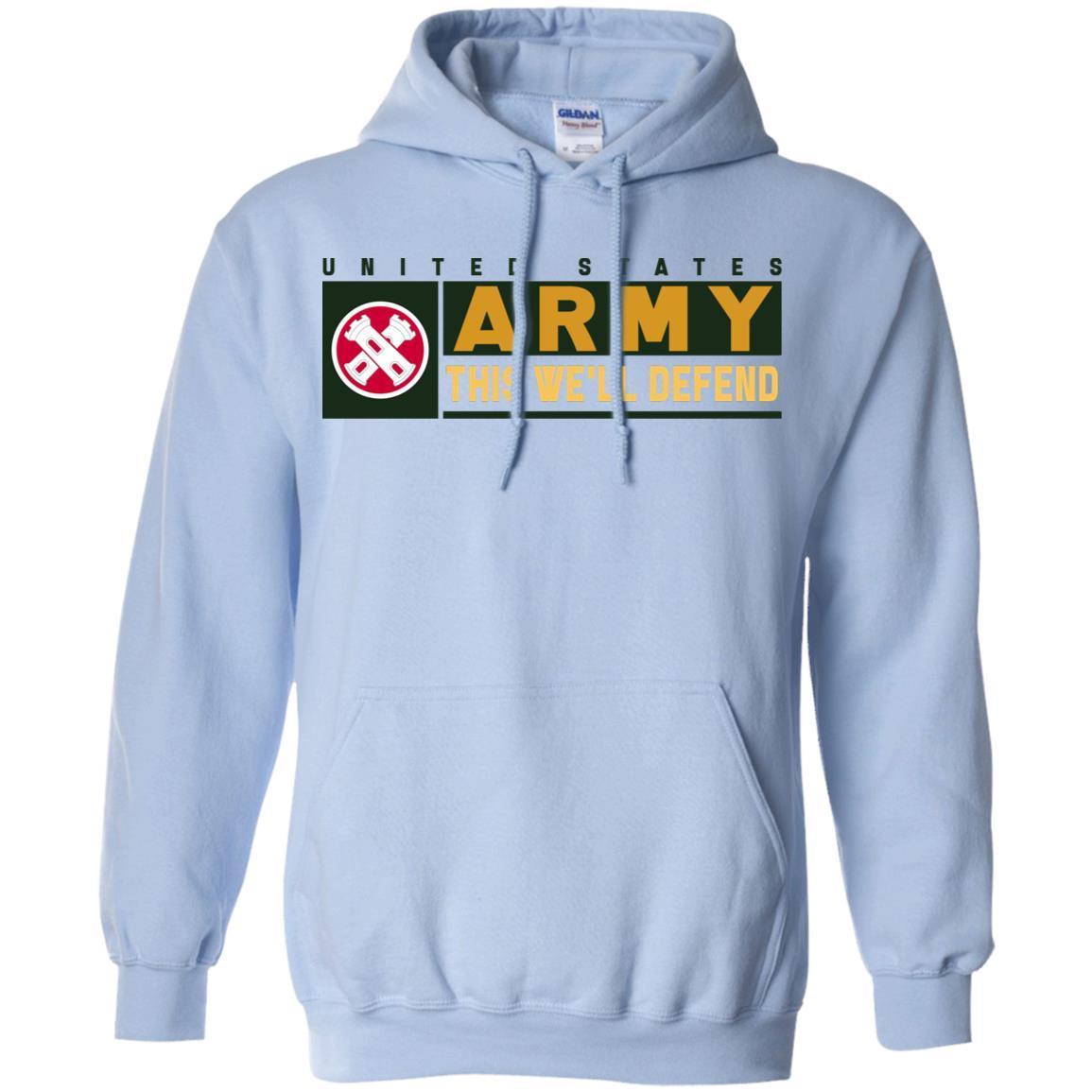 US Army 16TH ENGINEER BRIGADE- This We'll Defend T-Shirt On Front For Men-TShirt-Army-Veterans Nation