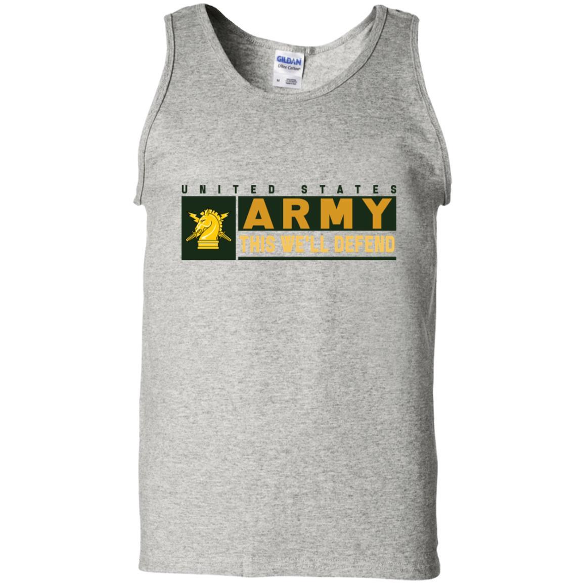US Army Psychological Ops- This We'll Defend T-Shirt On Front For Men-TShirt-Army-Veterans Nation