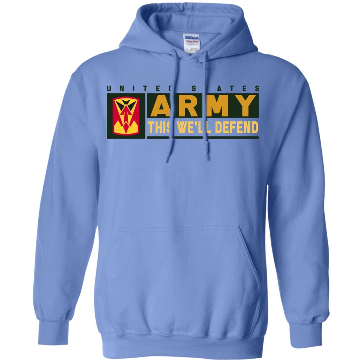 US Army 35TH AIR DEFENSE ARTILLERY BRIGADE CSIB- This We'll Defend T-Shirt On Front For Men-TShirt-Army-Veterans Nation