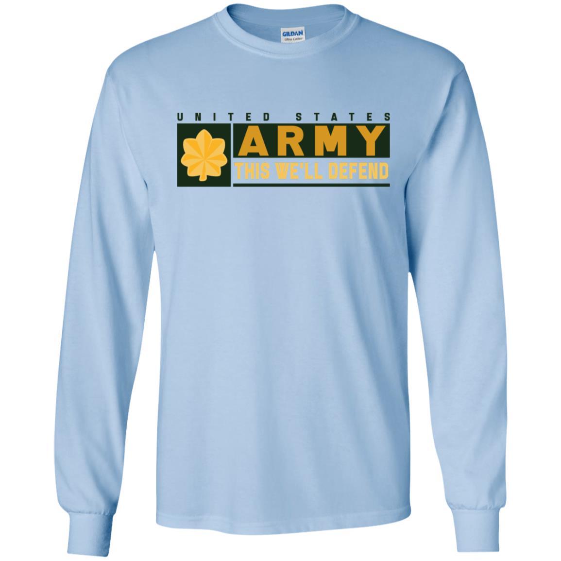 US Army O-4 This We Will Defend T-Shirt On Front For Men-TShirt-Army-Veterans Nation