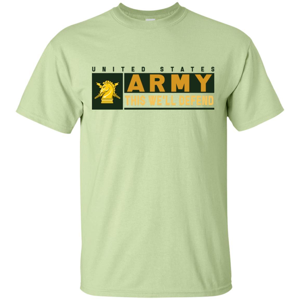US Army Psychological Ops- This We'll Defend T-Shirt On Front For Men-TShirt-Army-Veterans Nation