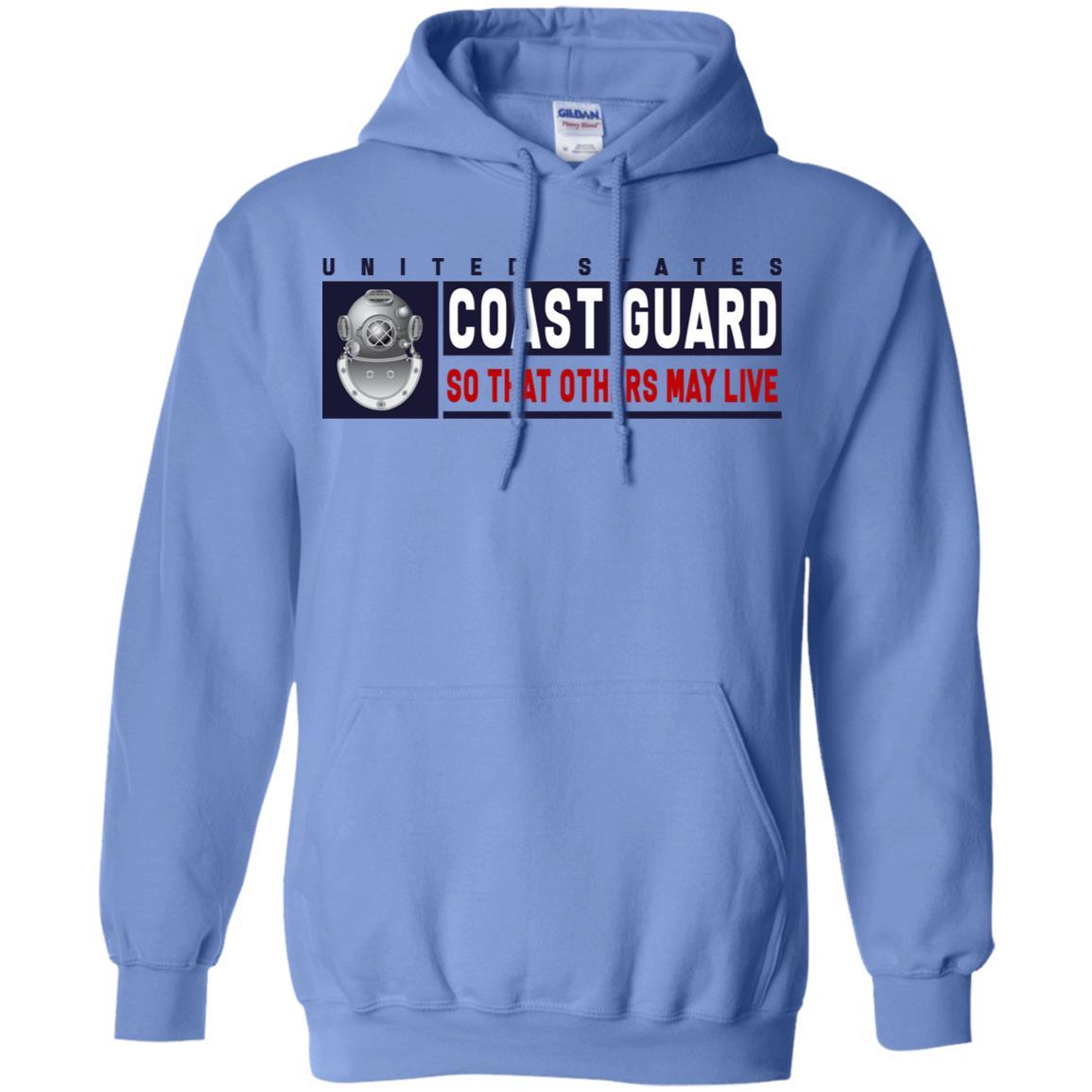 US Coast Guard Diver ND Logo- So that others may live Long Sleeve - Pullover Hoodie-TShirt-USCG-Veterans Nation