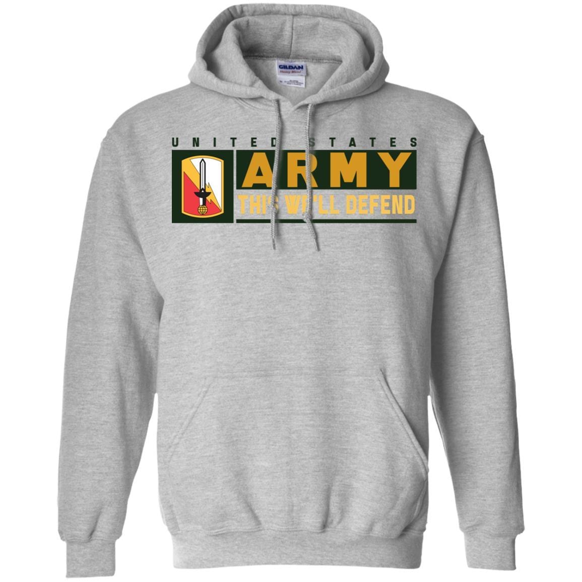 US Army 21ST SIGNAL BRIGADE- This We'll Defend T-Shirt On Front For Men-TShirt-Army-Veterans Nation