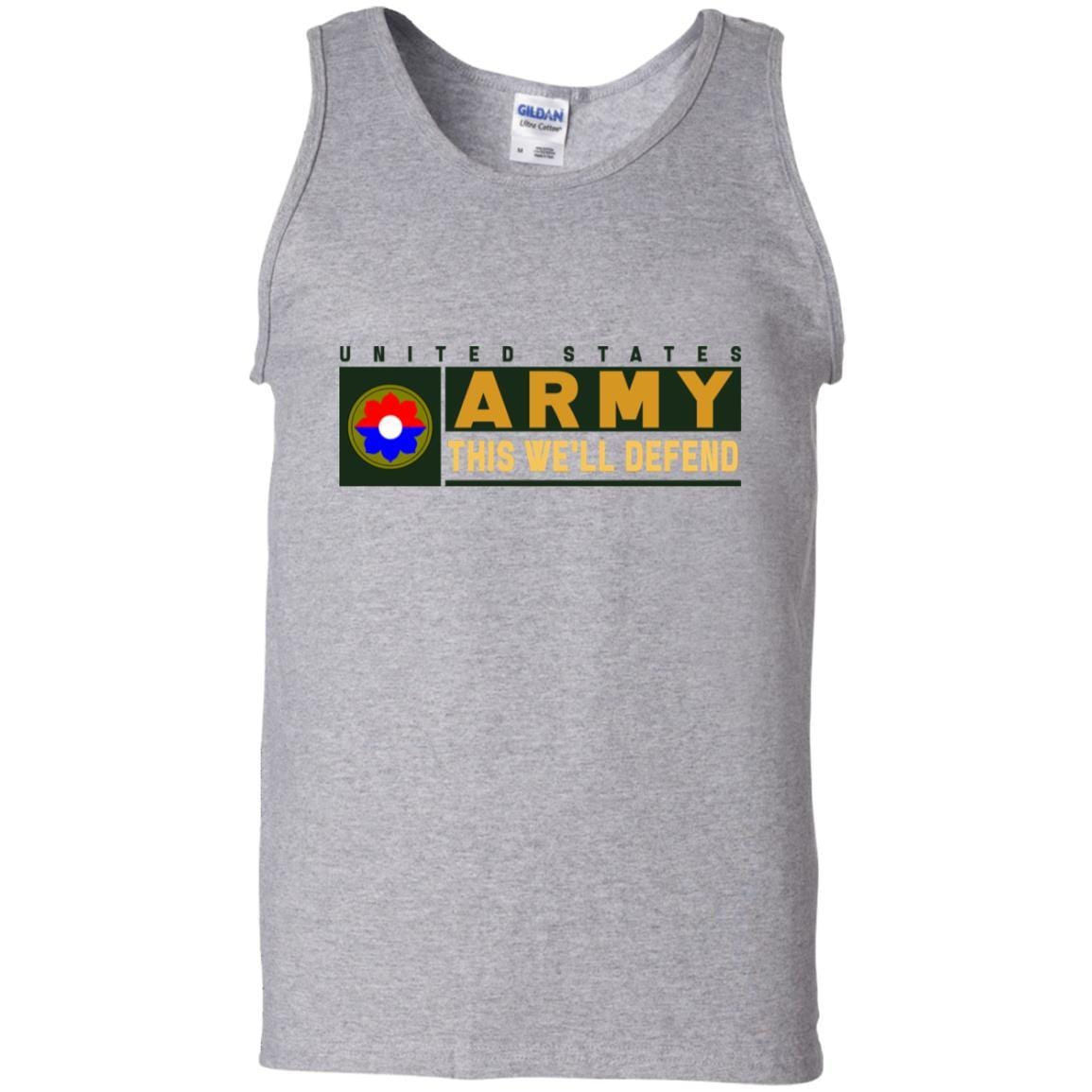 US Army 9th Infantry Division- This We'll Defend T-Shirt On Front For Men-TShirt-Army-Veterans Nation